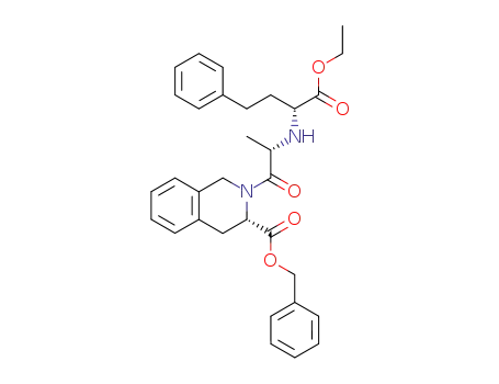 (S)-2-[(S)-2-((R)-1-Ethoxycarbonyl-3-phenyl-propylamino)-propionyl]-1,2,3,4-tetrahydro-isoquinoline-3-carboxylic acid benzyl ester