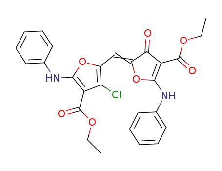 ethyl 4-chloro-5-[4-ethoxycarbonyl-3-oxo-5-(phenylamino)furan-2(3H)-ylidene]methyl-2-(phenylamino)furan-3-carboxylate