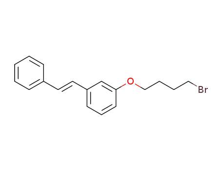 Benzene, 1-(4-bromobutoxy)-3-(2-phenylethenyl)-, (E)-