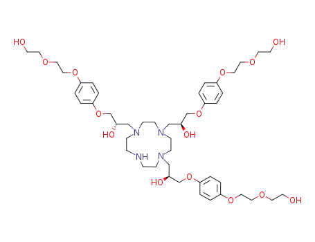 1,4,7-tris((S)-2-hydroxy-3-(4-(2-(2-hydroxyethoxy)ethoxy)phenoxy)propyl)-1,4,7,10-tetraazacyclododecane
