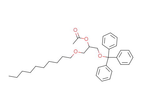 Acetic acid 1-decyloxymethyl-2-trityloxy-ethyl ester