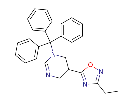 5-(3-Ethyl-[1,2,4]oxadiazol-5-yl)-1-trityl-1,4,5,6-tetrahydro-pyrimidine