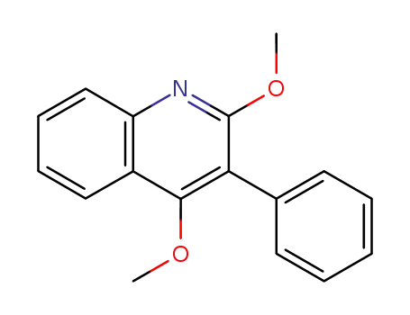 Molecular Structure of 868860-38-2 (2,4-Dimethoxy-3-phenyl-quinoline)