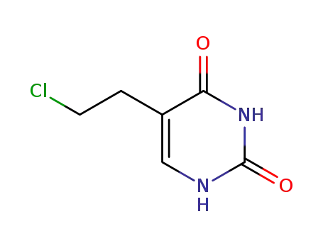 Molecular Structure of 90301-68-1 (5-(2-CHLOROETHYL)URACIL)