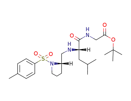 ((S)-4-Methyl-2-{[(S)-1-(toluene-4-sulfonyl)-pyrrolidin-2-ylmethyl]-amino}-pentanoylamino)-acetic acid tert-butyl ester
