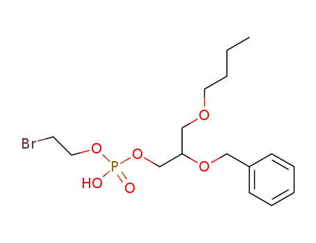 Phosphoric acid 2-benzyloxy-3-butoxy-propyl ester 2-bromo-ethyl ester
