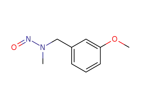 Molecular Structure of 98736-45-9 (1-(3-methoxyphenyl)-N-methyl-N-nitrosomethanamine)