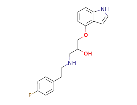 1-[2-(4-Fluoro-phenyl)-ethylamino]-3-(1H-indol-4-yloxy)-propan-2-ol