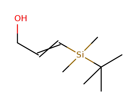 Molecular Structure of 920754-35-4 (2-Propen-1-ol, 3-[(1,1-dimethylethyl)dimethylsilyl]-)