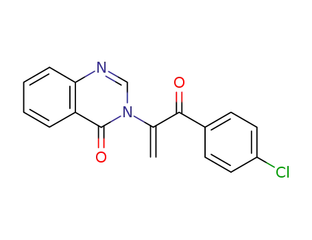 Molecular Structure of 108664-34-2 (3-{1-[(4-chlorophenyl)carbonyl]ethenyl}quinazolin-4(3H)-one)