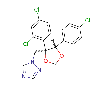 1H-1,2,4-Triazole, 1-(((4S,5R)-5-(4-chlorophenyl)-4-(2,4-dichlorophenyl)-1,3-dioxolan-4-yl)methyl)-