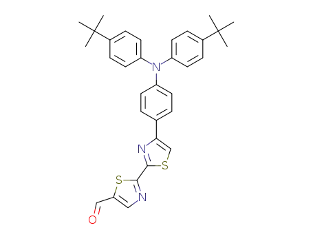 4'-(4-(bis(4-tert-butylphenyl)amino)phenyl)-2,2'-bithiazole-5-carbaldehyde