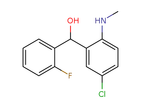 Benzenemethanol, 5-chloro-a-(2-fluorophenyl)-2-(methylamino)-