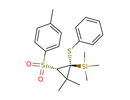 cis-<2,2-dimethyl-1-(phenylthio)-3-(p-tolylsulfonyl)cyclopropyl>trimethylsilane