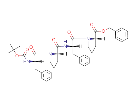 L-Proline,
1-[N-[1-[N-[(1,1-dimethylethoxy)carbonyl]-L-phenylalanyl]-L-prolyl]-L-phen
ylalanyl]-, phenylmethyl ester
