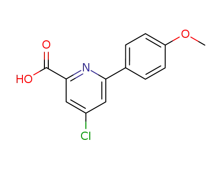 4-Chloro-6-(4-methoxy-phenyl)-pyridine-2-carboxylic acid