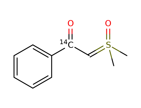 dimethylsulfoxonium [2-<sup>(14)</sup>C]2-phenyl-2-oxoethylide