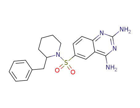 6-[(2-benzylpiperidin-1-yl)sulfonyl]quinazoline-2,4-diamine