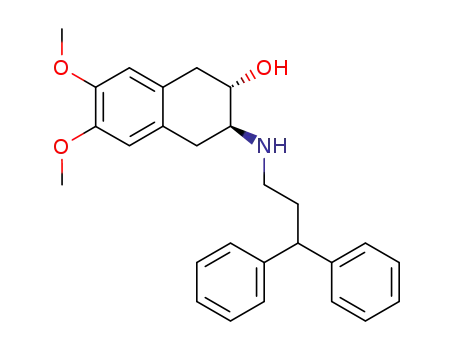 2-Naphthalenol,
3-[(3,3-diphenylpropyl)amino]-1,2,3,4-tetrahydro-6,7-dimethoxy-, trans-