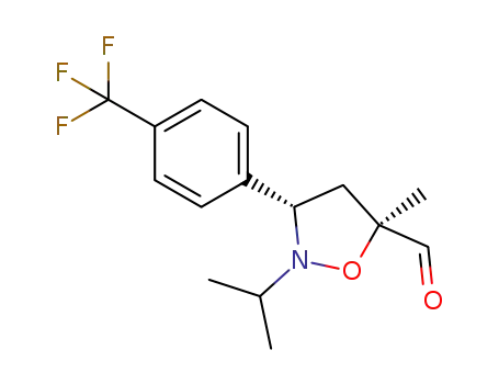 (3S,5S)-5-methyl-3-(4-trifluoromethylphenyl)-2-iso-propylisoxazolidine-5-carbaldehyde