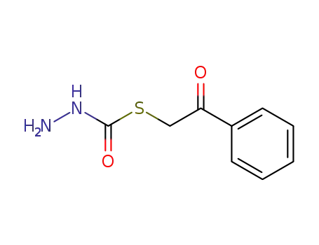 Hydrazinecarbothioic acid, S-(2-oxo-2-phenylethyl) ester