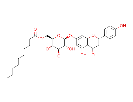 Molecular Structure of 1256627-51-6 (prunin 6''-O-decanoate)