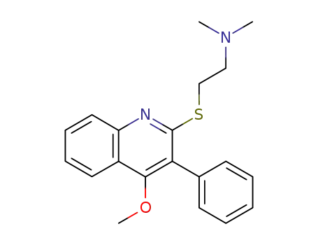 2-((4-methoxy-3-phenylquinolin-2-yl)thio)-N,N-dimethylethanamine