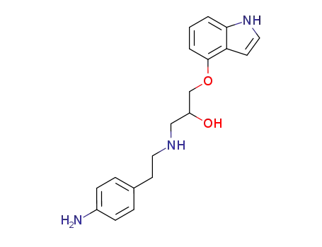 1-[2-(4-Amino-phenyl)-ethylamino]-3-(1H-indol-4-yloxy)-propan-2-ol