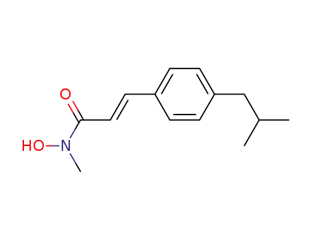 N-hydroxy-N-methyl-3-<4-(2-methylpropyl)phenyl>propenamide