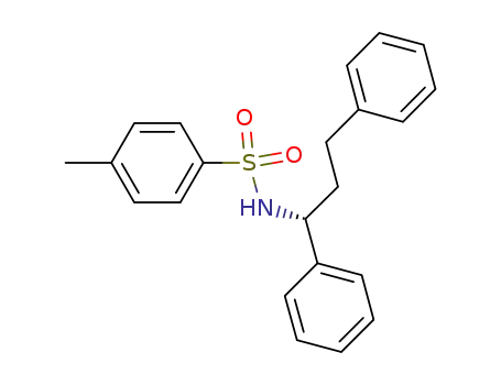 Molecular Structure of 1056024-78-2 (N-[(1R)-1,3-diphenylpropyl]-4-methylbenzene-1-sulfonamide)