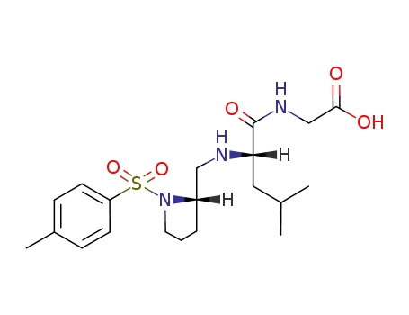 (S)-N-<N-<<1-<(4-methylphenyl)sulfonyl>-2-pyrrolidinyl>methyl>-L-leucyl>glycine