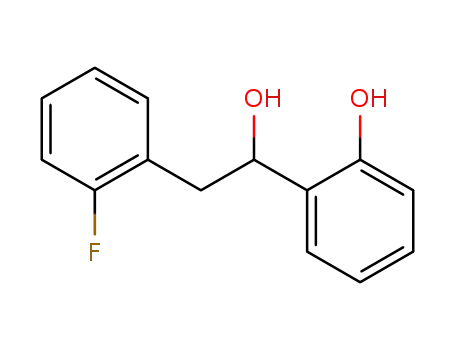 Molecular Structure of 89122-93-0 (Benzeneethanol, 2-fluoro-a-(2-hydroxyphenyl)-)