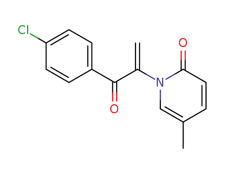 Molecular Structure of 108664-27-3 (1-{1-[(4-chlorophenyl)carbonyl]ethenyl}-5-methylpyridin-2(1H)-one)