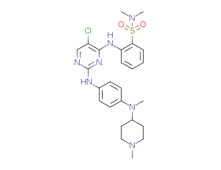 2-((5-chloro-2-((4-(methyl(1-methylpiperidin-4-yl)amino)phenyl)amino)pyrimidin-4-yl)amino)-N,N-dimethylbenzenesulfonamide