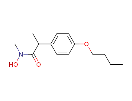 N-hydroxy-N-methyl-2-(4-butoxyphenyl)propionamide