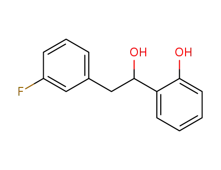 Molecular Structure of 89122-94-1 (Benzeneethanol, 3-fluoro-a-(2-hydroxyphenyl)-)