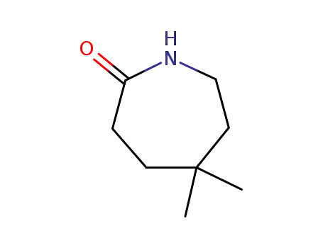 Molecular Structure of 62596-04-7 (2H-Azepin-2-one, hexahydro-5,5-dimethyl-)