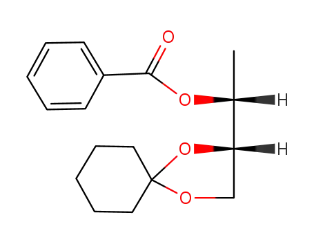 Benzoic acid (R)-(S)-1-(1,4-dioxa-spiro[4.5]dec-2-yl)-ethyl ester