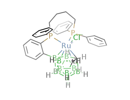 3-Cl-3,3,8-(Ph2P(CH2)4PPh-μ-(C6H4-ortho))-closo-3,1,2-RuC2B9H10