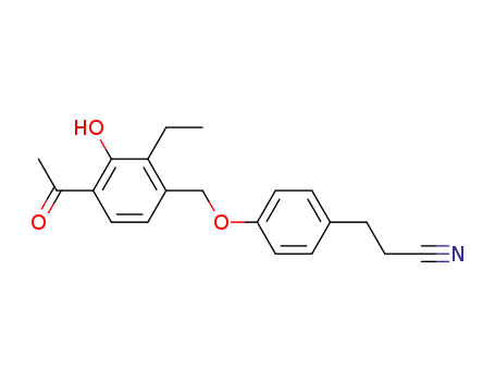 3-[4-(4-Acetyl-2-ethyl-3-hydroxy-benzyloxy)-phenyl]-propionitrile