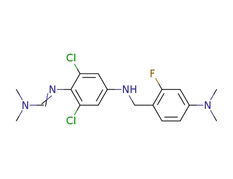 N'-[2,6-Dichloro-4-(4-dimethylamino-2-fluoro-benzylamino)-phenyl]-N,N-dimethyl-formamidine