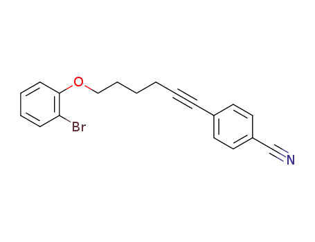 1-bromo-2-[6-(4-cyanophenyl)hex-5-ynyloxy]benzene