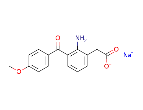 Benzeneacetic acid, 2-amino-3-(4-methoxybenzoyl)-, monosodium salt