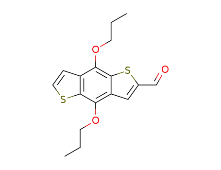 Molecular Structure of 1338083-01-4 (2-formyl-4,8-dipropoxybenzo[1,2-b:4,5-b']bisthiophene)