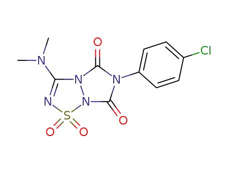 6-(4-chlorophenyl)-3-dimethylamino-1,1,5,7-tetraoxo-1λ6-[1,2,4]triazolo[1,2-b][1,2,3,5]thiatriazole