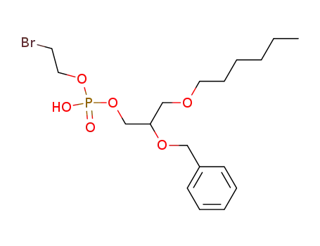 Phosphoric acid 2-benzyloxy-3-hexyloxy-propyl ester 2-bromo-ethyl ester