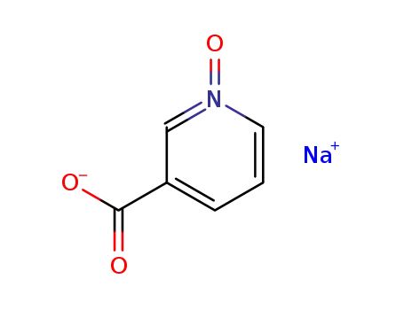 Molecular Structure of 40950-89-8 (sodium pyridine-3-carboxylate 1-oxide)