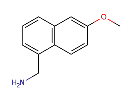 Molecular Structure of 57382-44-2 (1-Naphthalenemethanamine,6-methoxy-(9CI))