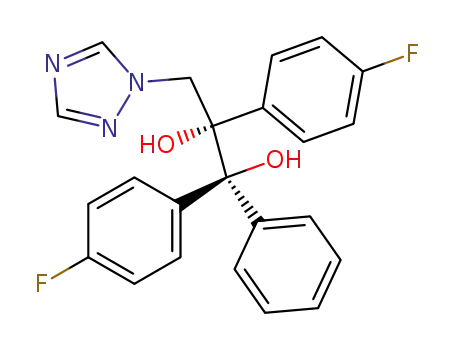 Molecular Structure of 107680-02-4 ((1R,2R)-1,2-bis(4-fluorophenyl)-1-phenyl-3-(1H-1,2,4-triazol-1-yl)propane-1,2-diol)