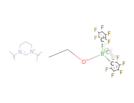 [((1,3-di-tert-butylhexahydropyrimidin-2-ylidene)(+1H))][(ethoxy)B(pentafluorophenyl)3]